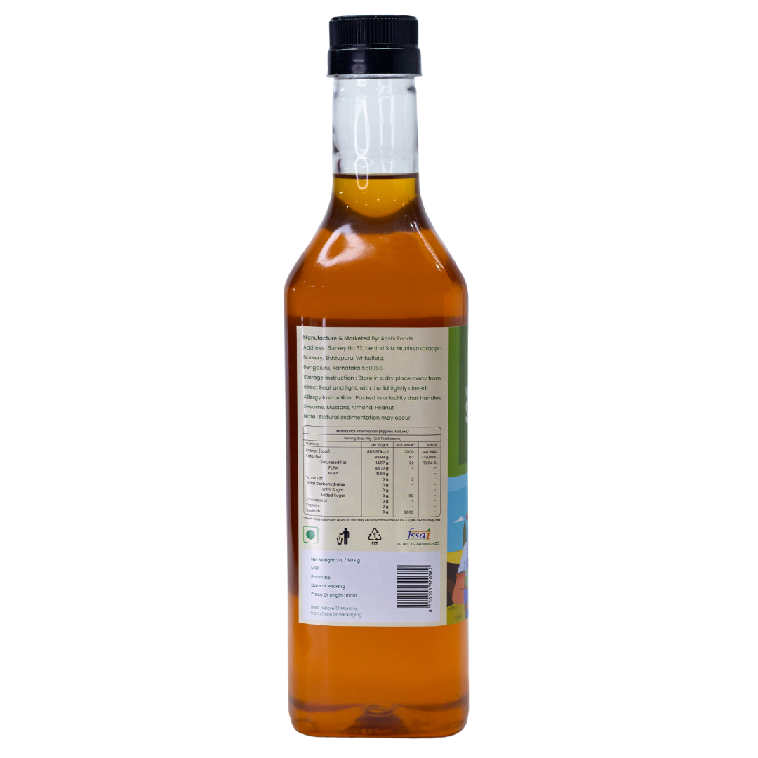 Nutriwood Cold Pressed Sesame Oil | Traditional Wood Pressed Sesame Cooking Oil | Kolhu/Kacchi Ghani/Chekku | Pure, Natural and Healthy Cold Pressed Sesame Oil for Cooking