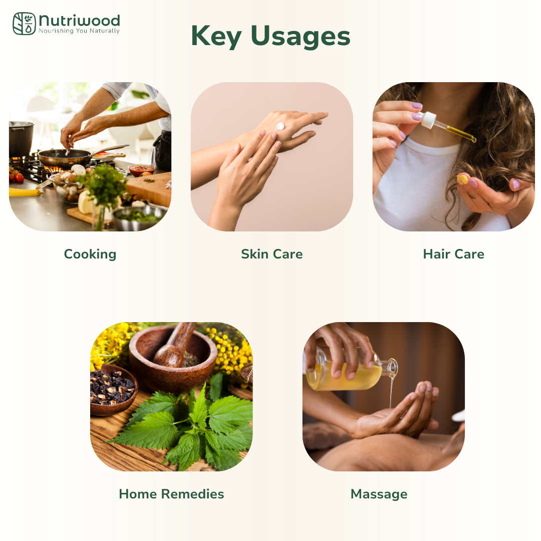 Nutriwood Cold Pressed Sesame Oil | Traditional Wood Pressed Sesame Cooking Oil | Kolhu/Kacchi Ghani/Chekku | Pure, Natural and Healthy Cold Pressed Sesame Oil for Cooking